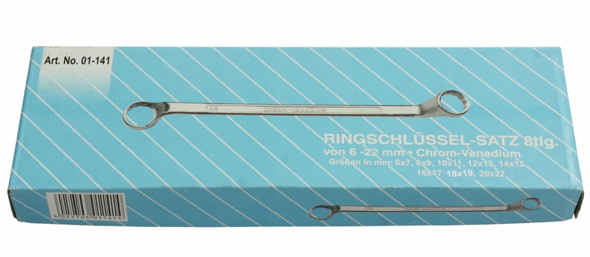 Ringschlüsselsatz, 8-tlg., Chrom-Vanadium, 6-22 mm – Bild 2