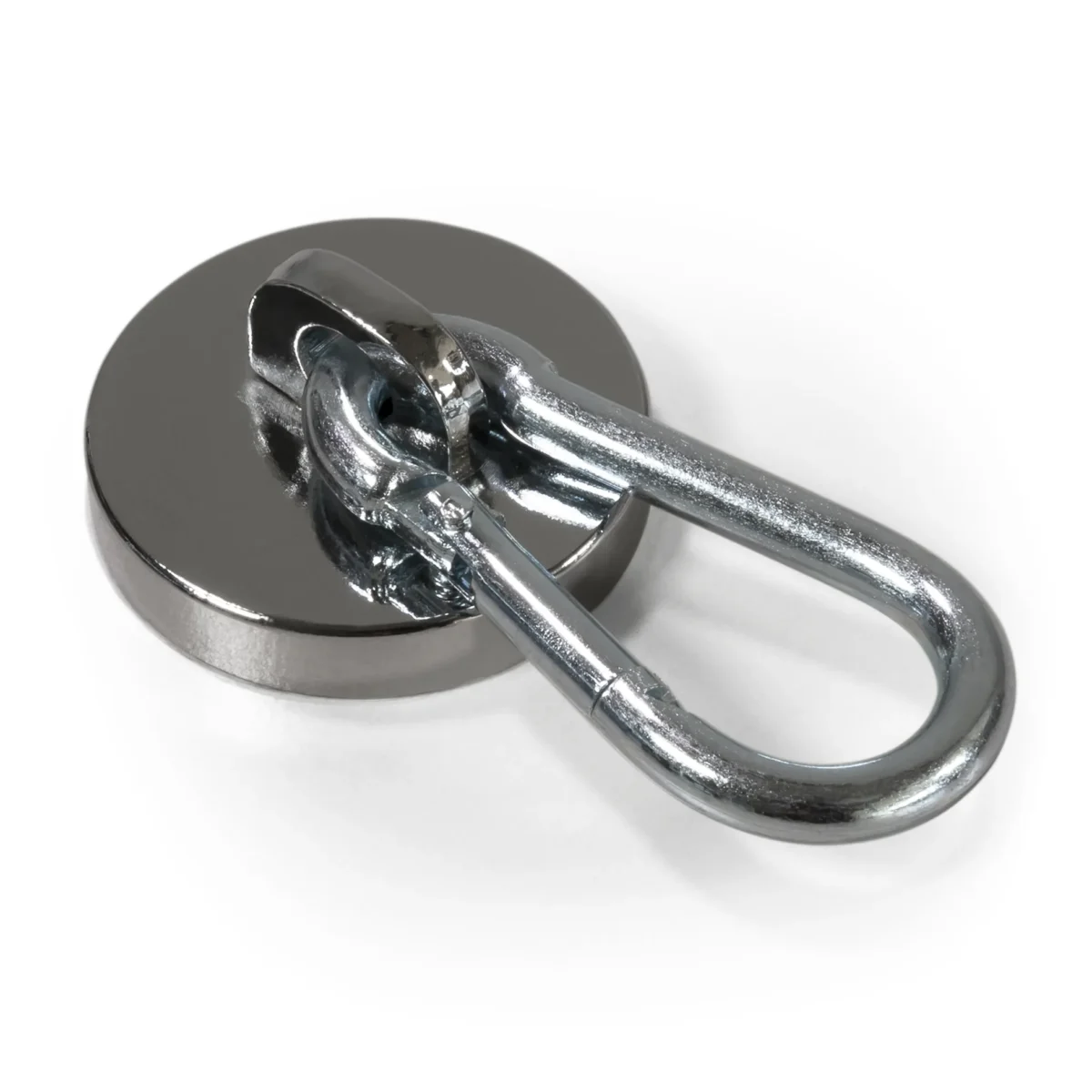 Rundmagnet mit Karabiner Ø 28mm – Bild 1