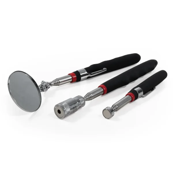Pick-Up Werkzeug-Set McPower, 3-teilig, LED Pick-Up, Spiegel und Magnetheber