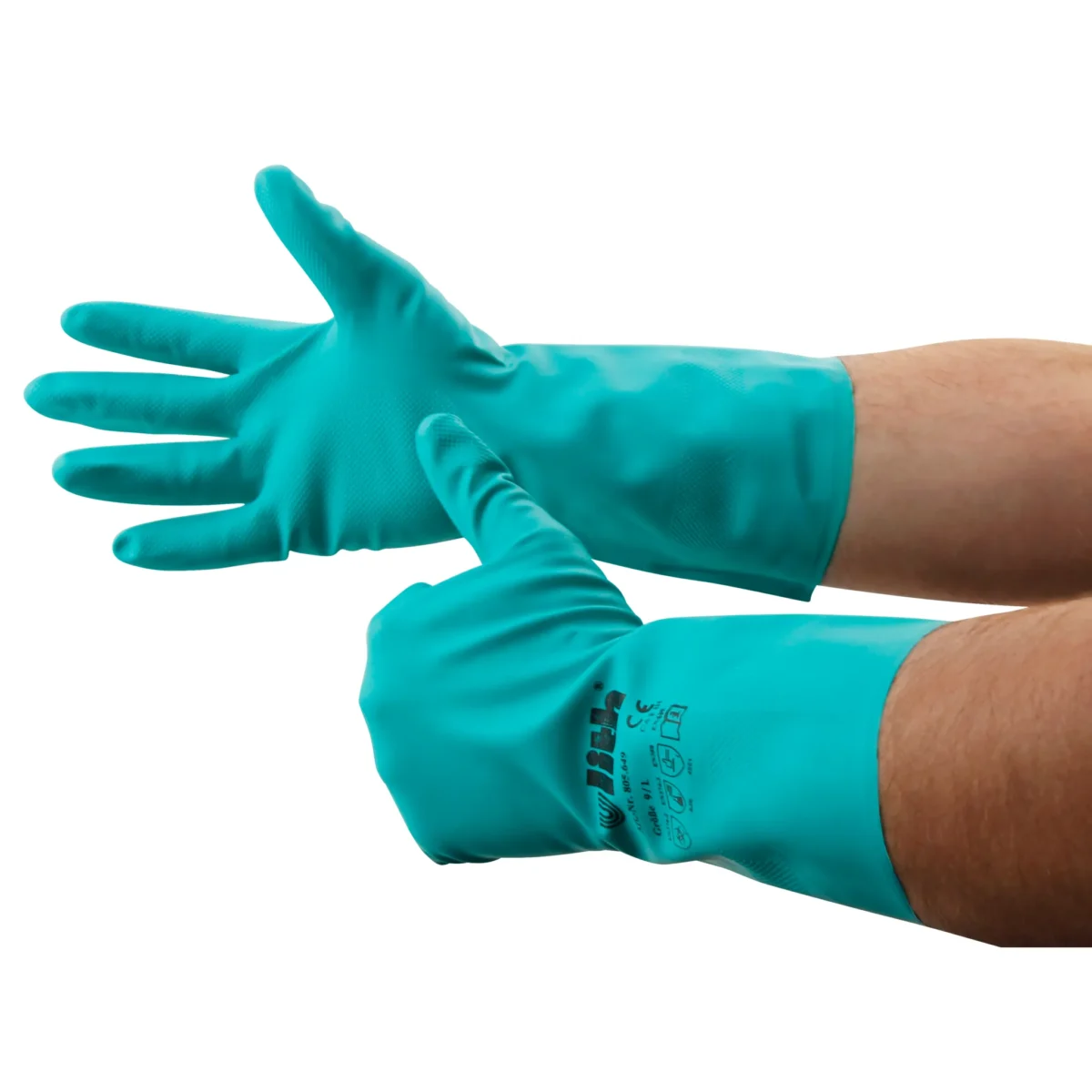 Haushalt- und Industriehandschuh, Nitril-Kautschuk, Größe 9/L – Bild 1