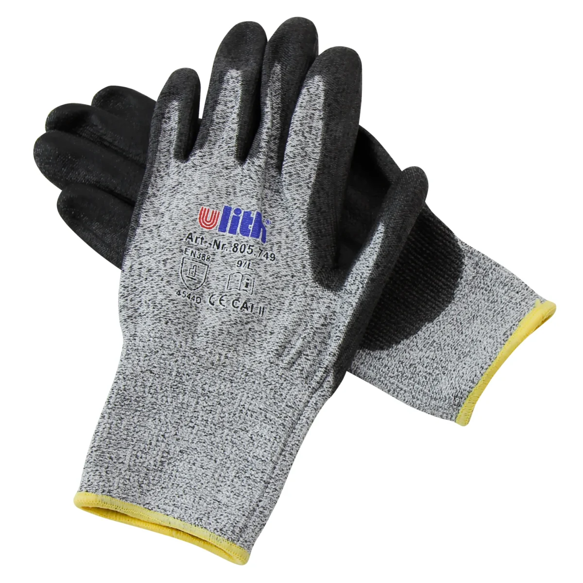 Schnittschutzhandschuhe, Größe 8/M, grau, HPPE-Trägermaterial – Bild 2