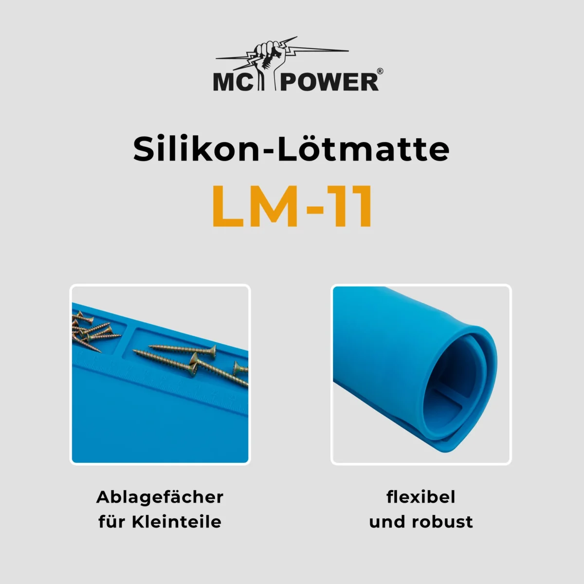 Silikon-Lötmatte McPower "LM-11" 28x20cm, Hitzebeständig, Antistatisch – Bild 6
