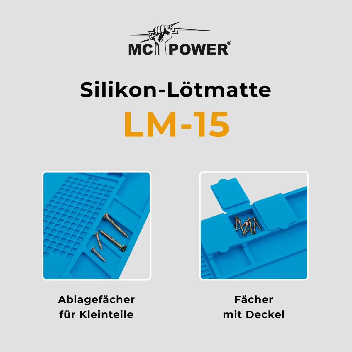 Silikon-Lötmatte McPower "LM-15" 39x27cm, Hitzebeständig, Antistatisch – Bild 6