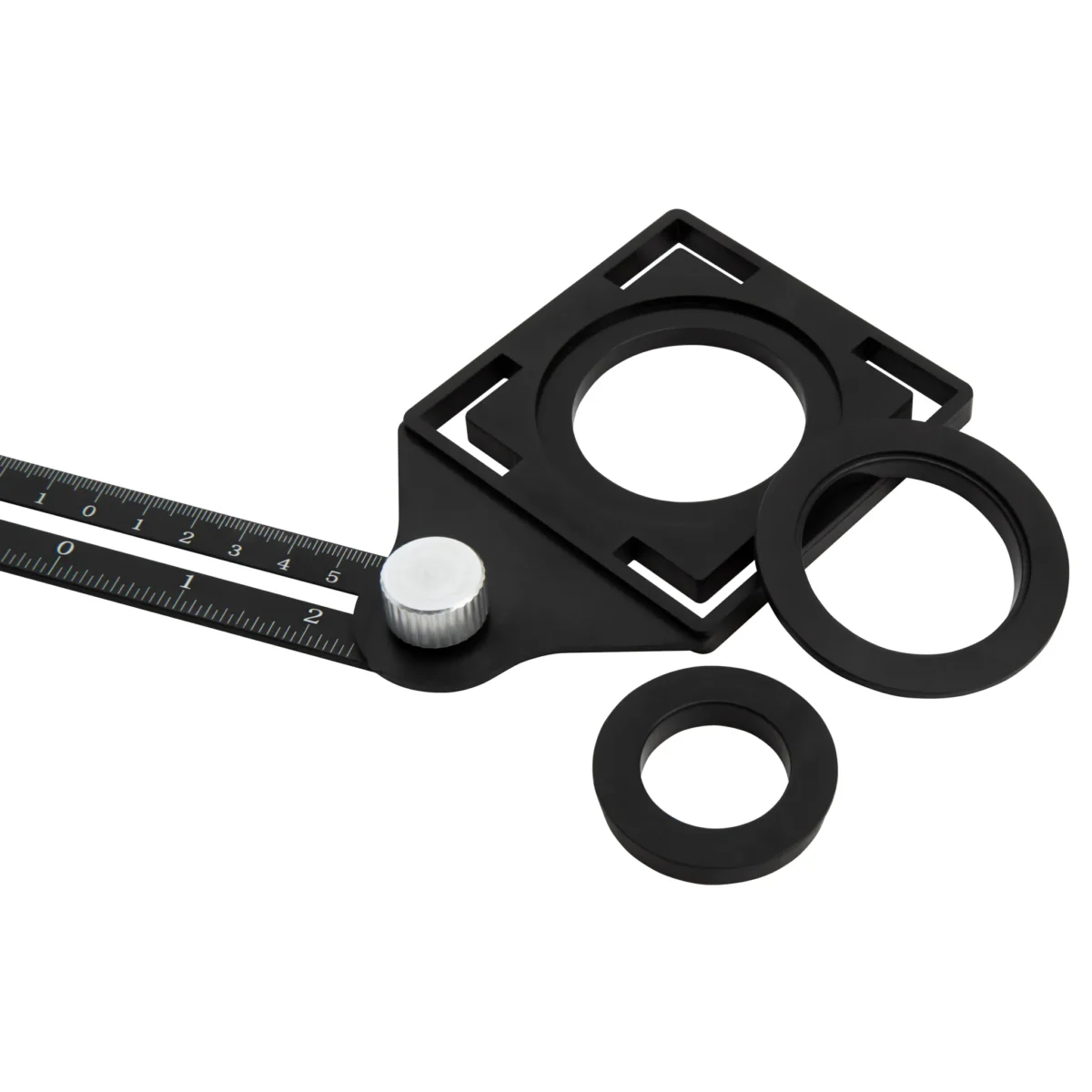 Winkelschablone McPower, mit Lineal, 6 Arme je 12cm, faltbar – Bild 2