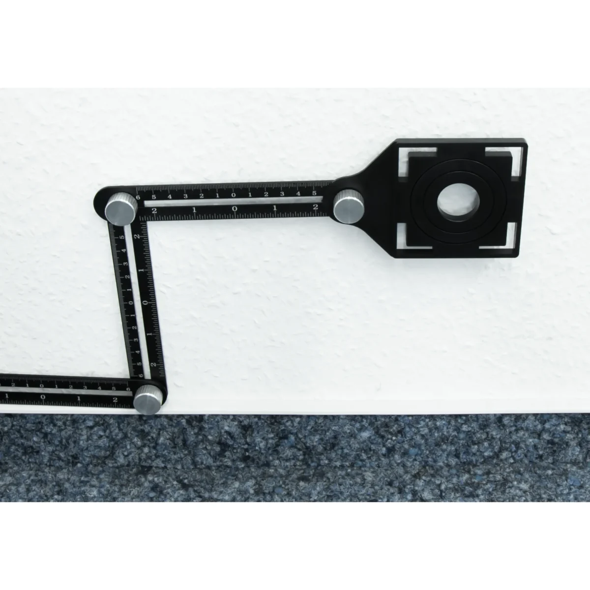 Winkelschablone McPower, mit Lineal, 6 Arme je 12cm, faltbar – Bild 4