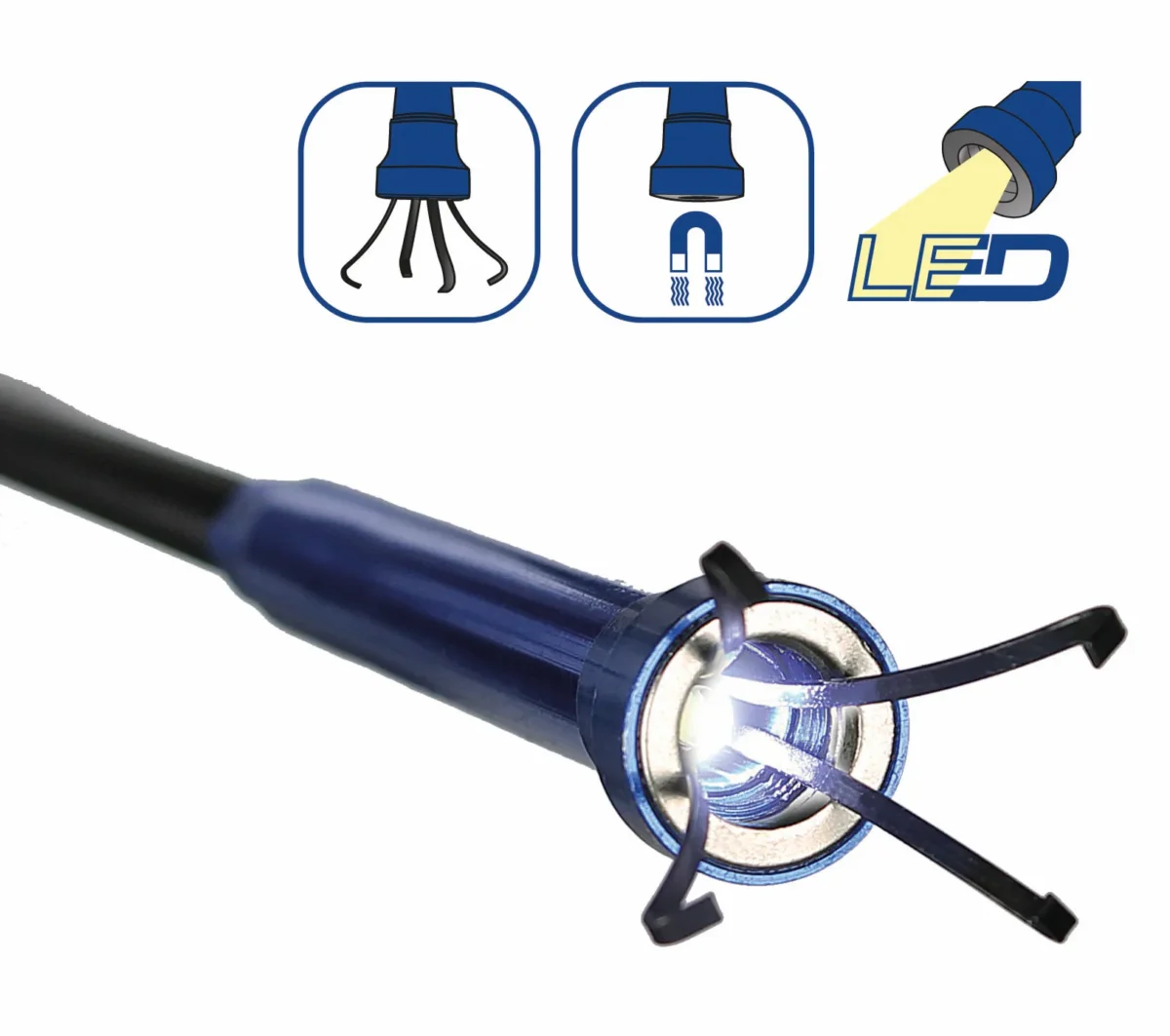 LED-Krallengreifer mit Ringmagnet, 610mm – Bild 2