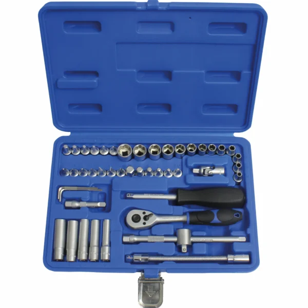 Profi-Steckschlüsselsatz, 1/4" Antrieb, SW 4-14mm, 47-teilig