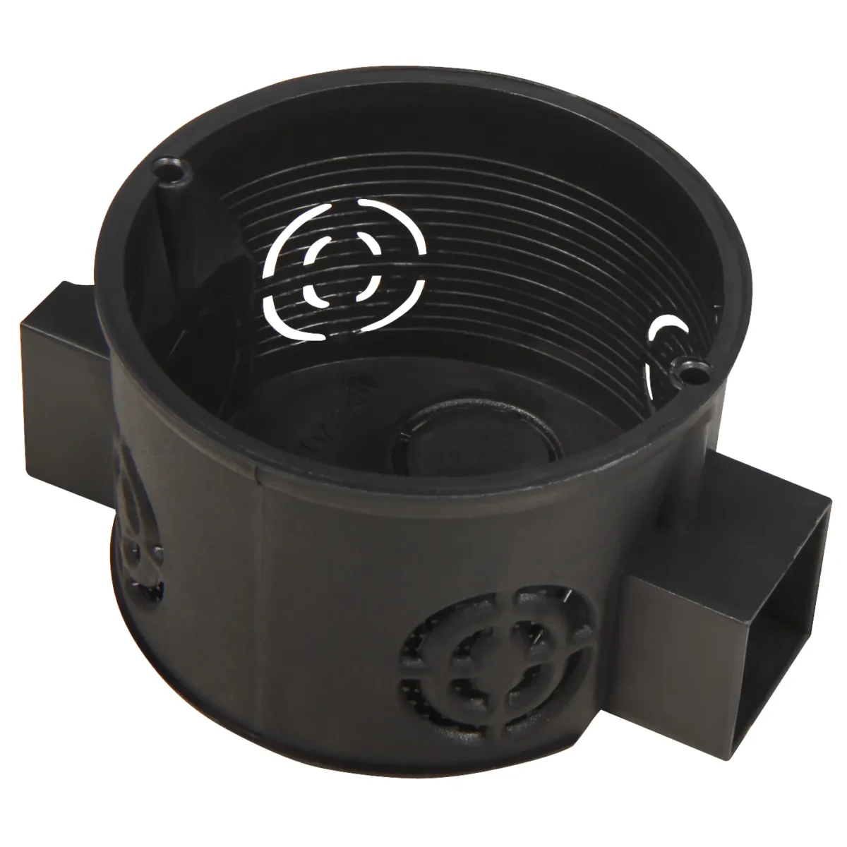 Schalterdose Ø 60 mm, 41 mm tief, schwarz – Bild 1