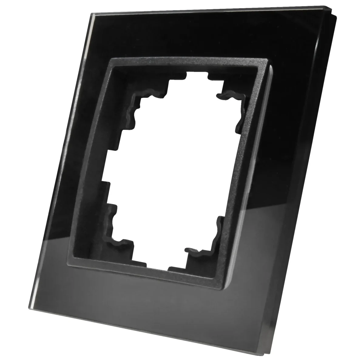 Glas-Rahmen McPower "Flair", 1-fach, schwarz – Bild 1