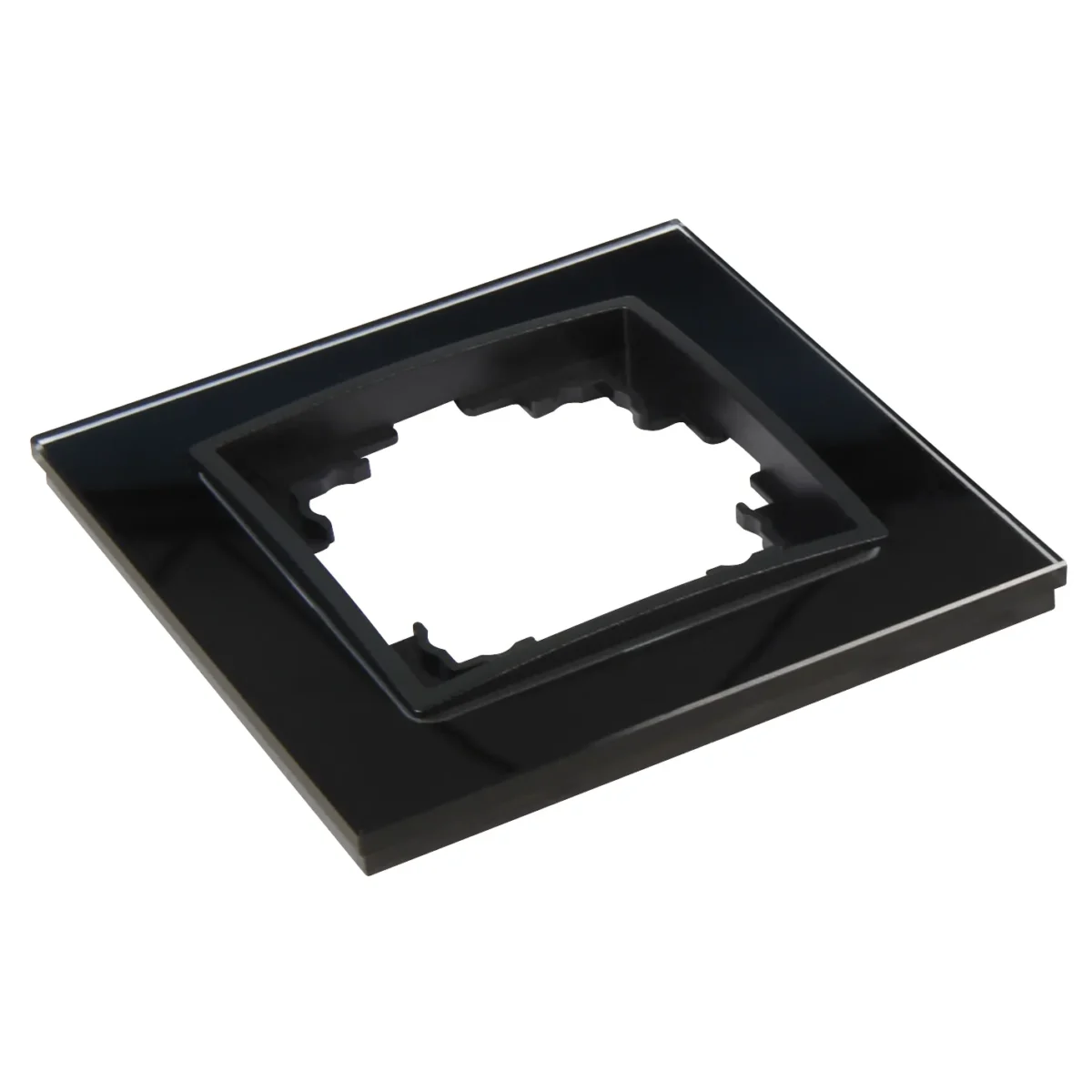 Glas-Rahmen McPower "Flair", 1-fach, schwarz – Bild 2