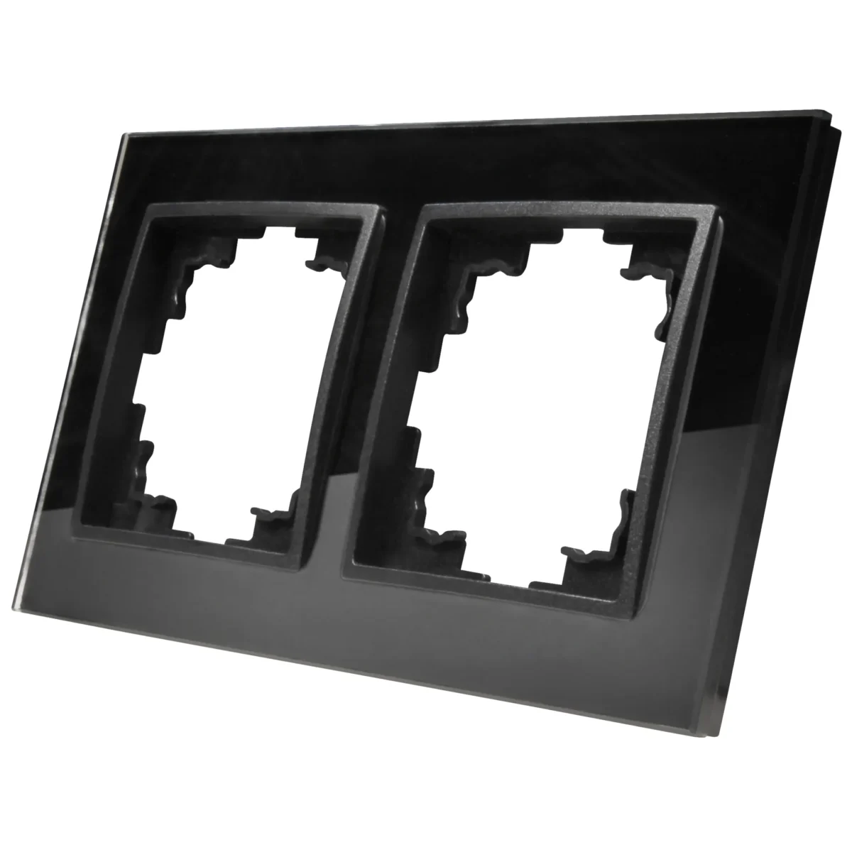 Glas-Rahmen McPower "Flair", 2-fach, schwarz – Bild 1