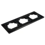 Glas-Rahmen McPower "Flair", 3-fach, schwarz – Bild 2