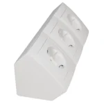 Steckdosenblock McPower "Flair" 250V~/16A, Aufbau, weiß, 3-fach Schutzkontakt – Bild 3