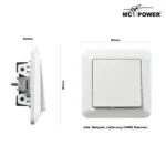 Wechselschalter McPower "Cup" 250V~/10A, UP, weiß – Bild 3