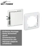 Wechselschalter McPower "Cup" 250V~/10A, UP, weiß – Bild 4