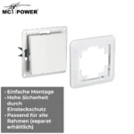 Taster McPower "Cup" 250V~/10A, UP, weiß – Bild 4
