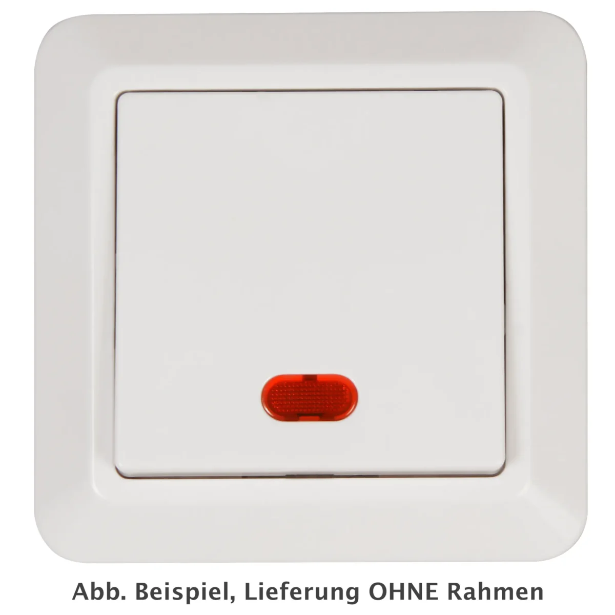 Schalter McPower "Cup" 250V~/10A, UP, weiß mit Orientierungs-Leuchte – Bild 1