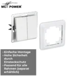 Serien-Schalter McPower "Cup" 2-fach, 250V~/10A, UP, weiß – Bild 2