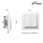 Serien-Schalter McPower "Cup" 2-fach, 250V~/10A, UP, weiß – Bild 4