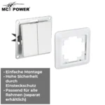 Wechselschalter McPower "Cup" 2-fach, 250V~/10A, UP, weiß – Bild 5