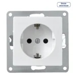 Schutzkontakt-Steckdose McPower "Cup", 250V~/16A, UP, Steckanschluss, weiß