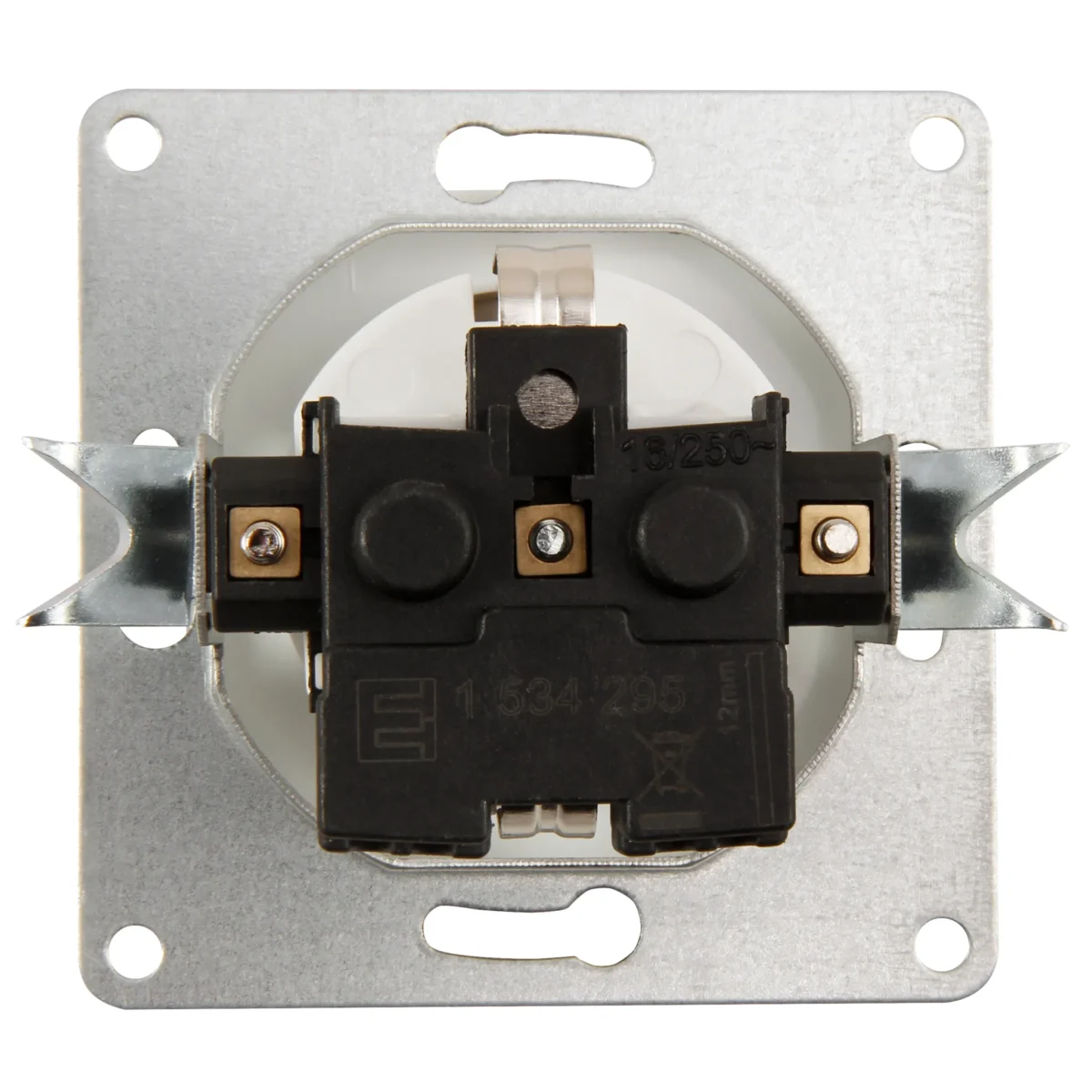 Schutzkontakt-Steckdose McPower "Cup", 250V~/16A, UP, Steckanschluss, weiß – Bild 2
