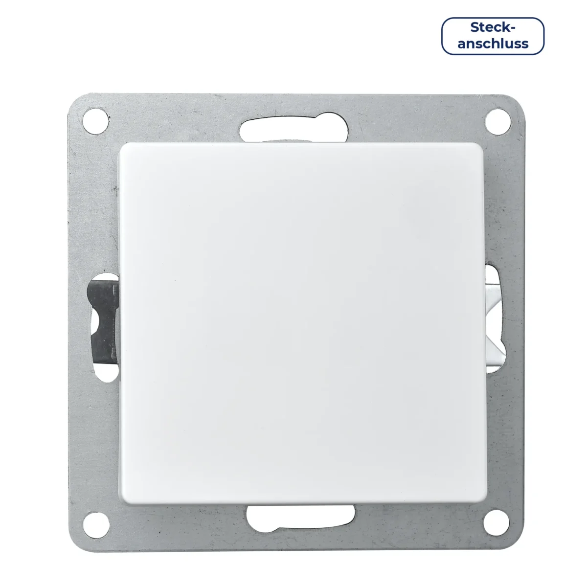 Wechselschalter McPower "Cup" 250V~/10A, UP, Steckanschluss, weiß – Bild 1