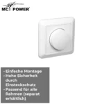 LED-Dimmer für elektronische Trafos McPower "Cup" 250V/300W, UP, Memory-Funktion – Bild 4