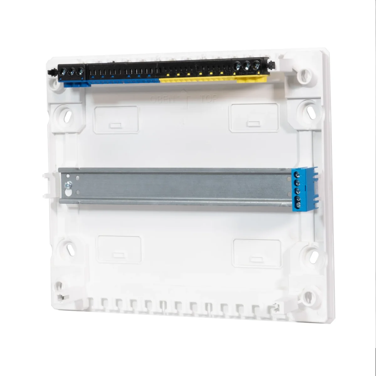 Aufputz Kleinverteiler, 1-reihig, 12+2 Module, Steckklemme PE/N, ohne Tür – Bild 1