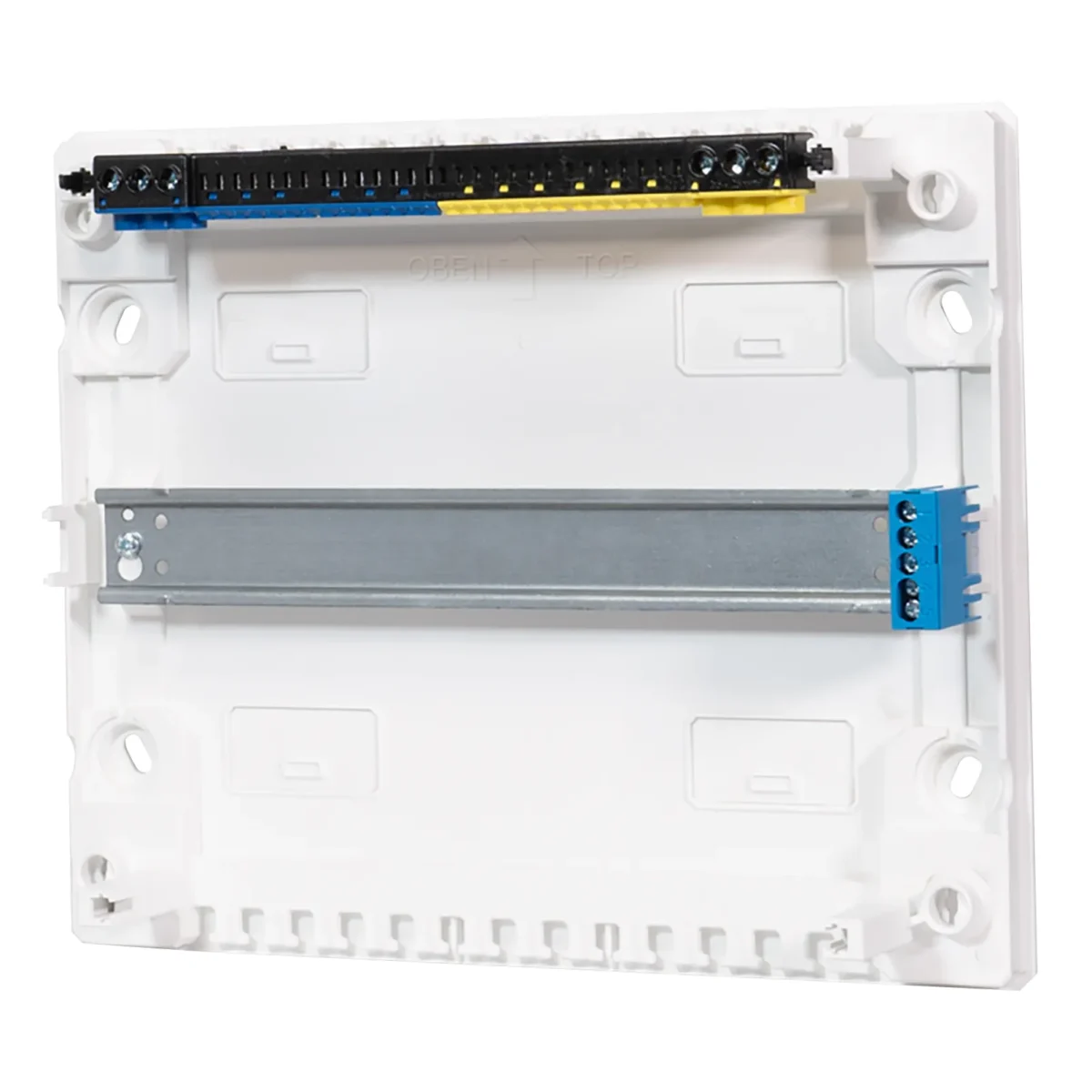 Aufputz Kleinverteiler, 1-reihig, 12+2 Module, Steckklemme PE/N, ohne Tür – Bild 2