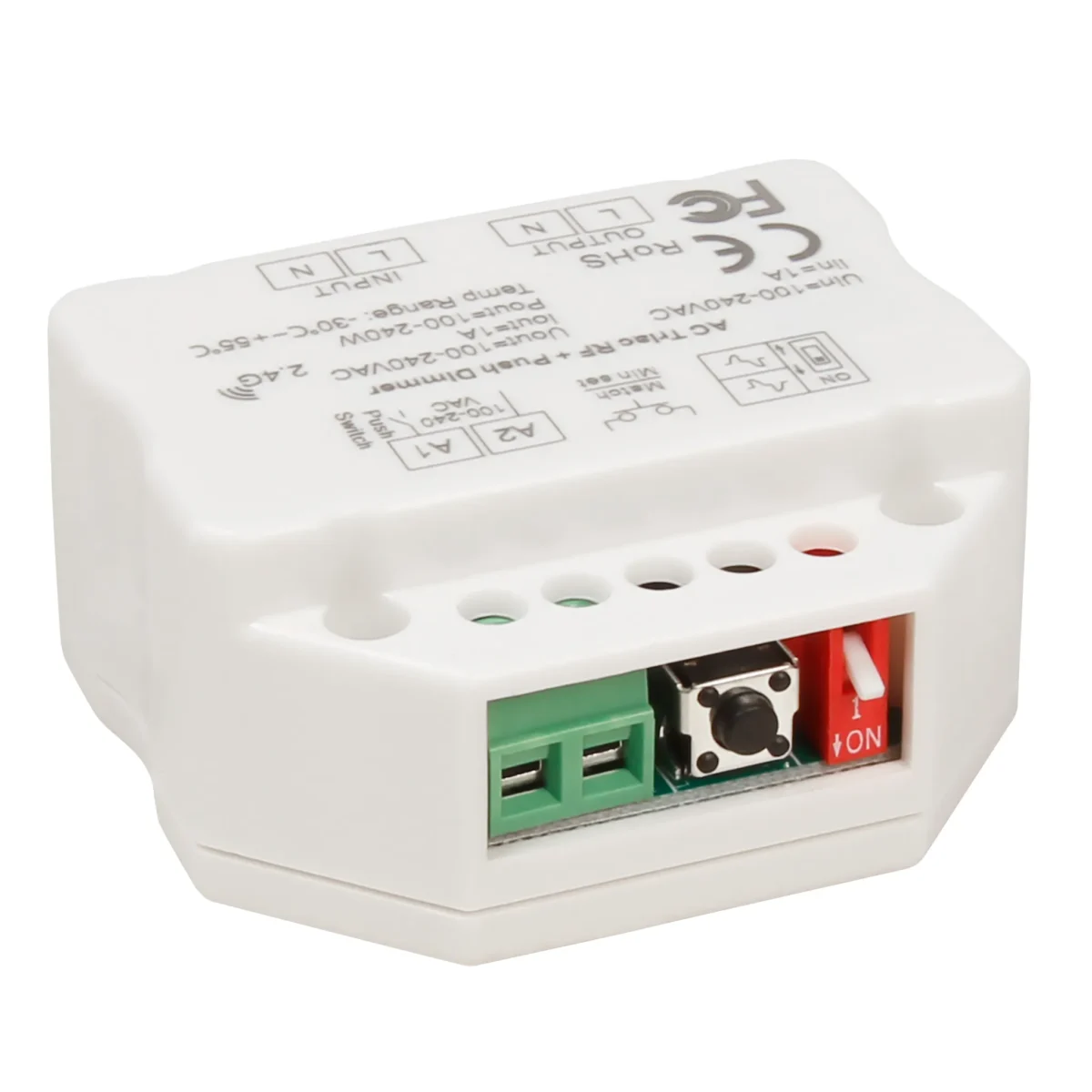 Tast-Dimmer McShine "TD-24" LED-geeignet, max. 240W, 230V, passend für UP-Dose – Bild 2