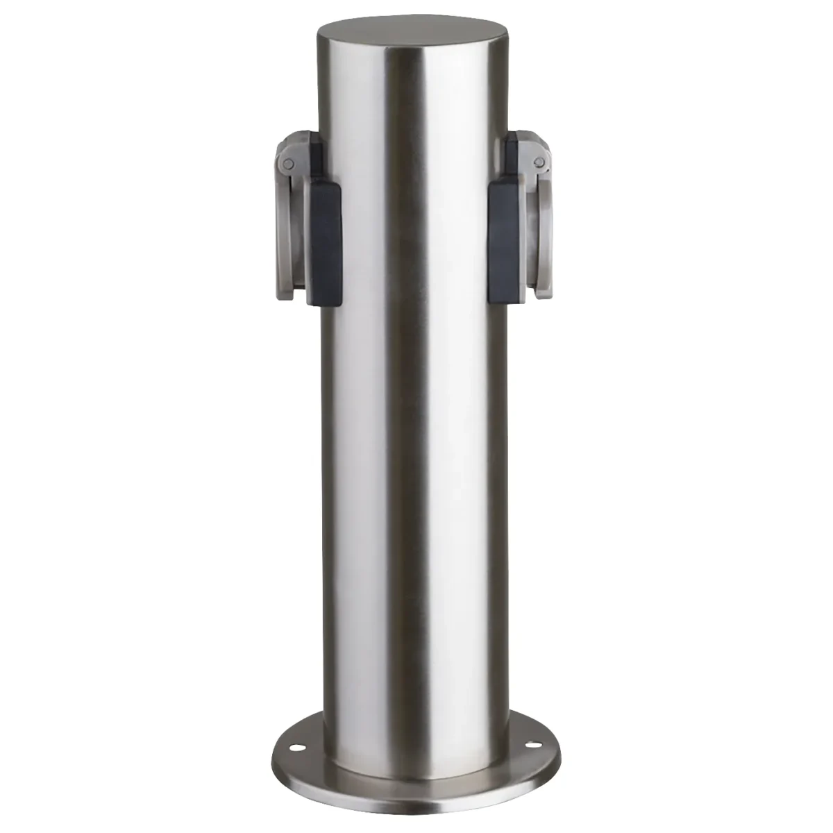 Außensteckdose 2-Fach, IP44, Edelstahl V2A, Ø118x300mm, 3680W/ 16A – Bild 2