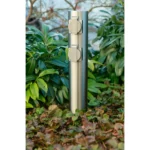 Außensteckdose 4-Fach, IP44, Edelstahl V2A, Ø118x470mm, 3680W/ 16A – Bild 3