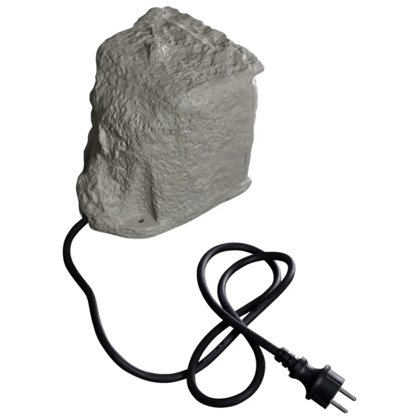 Außensteckdose 2-Fach, Schaltzeituhr, IP44, stein optik, 3680W, 16A