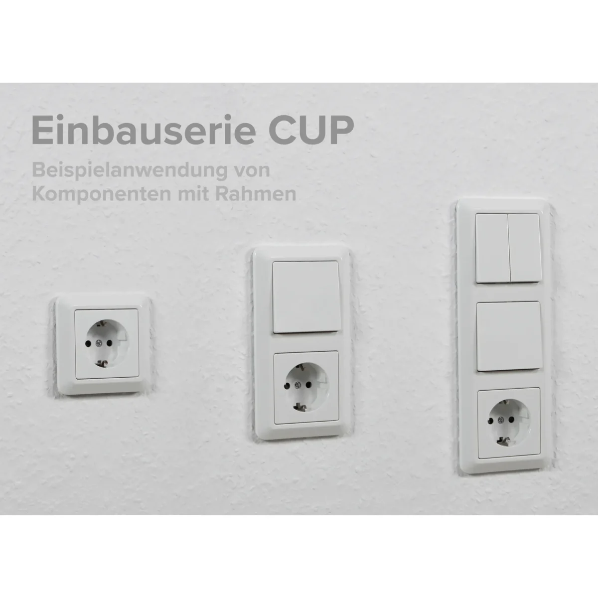 Schalter und Steckdosen Set McPower Cup "Multimedia", 18-teilig, weiß – Bild 4