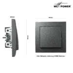 Wechselschalter McPower "Flair", 250V~/10A, UP, anthrazit – Bild 3