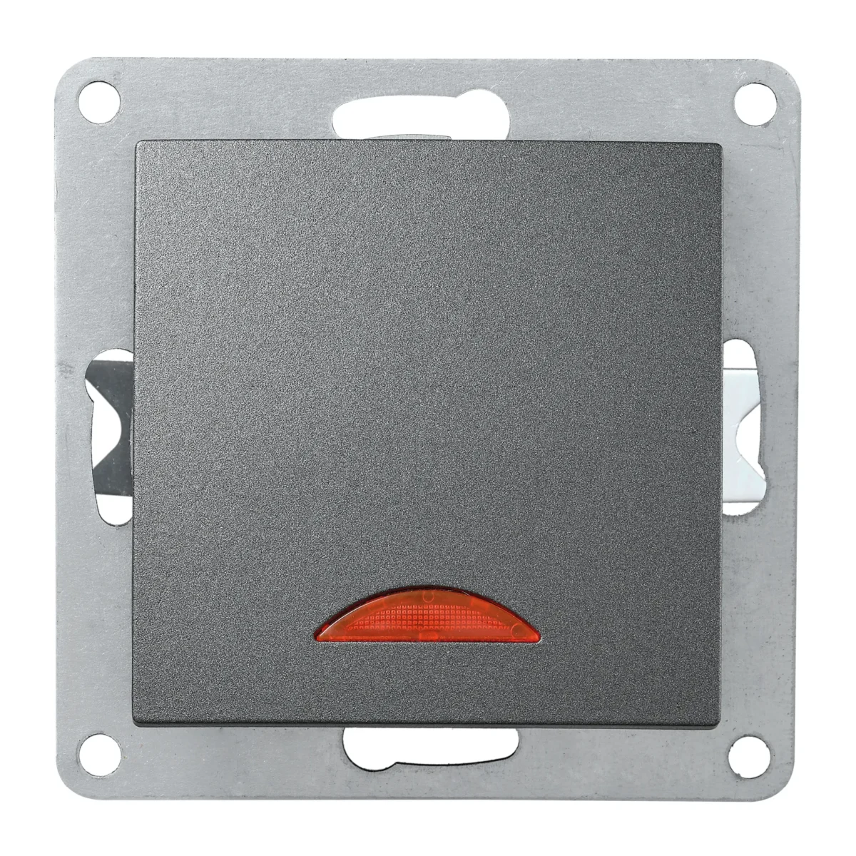 Schalter McPower "Flair", 250V~/10A, UP, anthrazit mit Orientierungsleuchte – Bild 1