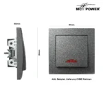 Schalter McPower "Flair", 250V~/10A, UP, anthrazit mit Orientierungsleuchte – Bild 3