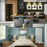 Serien-Schalter McPower "Flair", 2-fach, 250V~/10A, UP, anthrazit – Bild 5