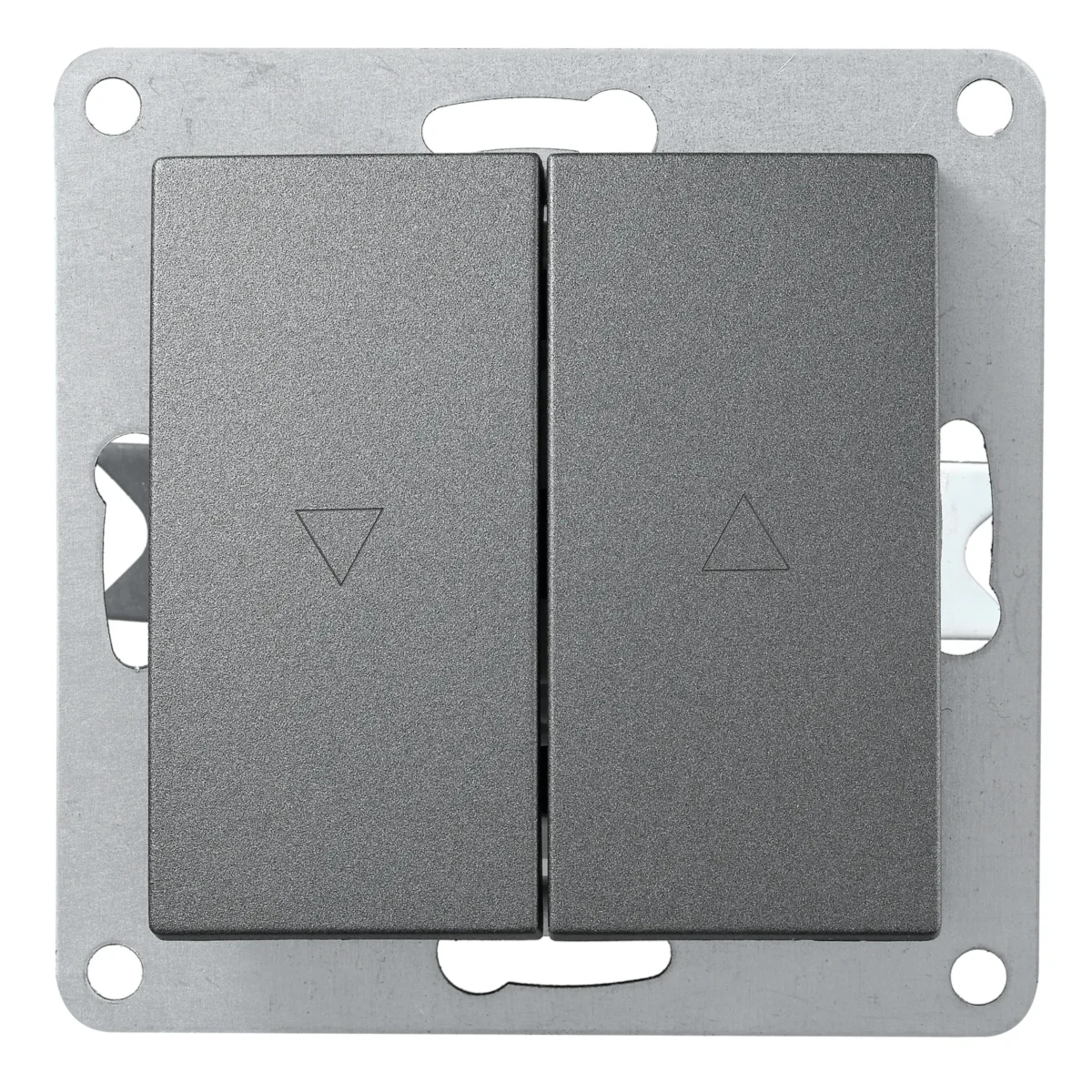 Jalousie-Taster McPower "Flair", Hoch und Runter, 250V~/10A, UP, anthrazit – Bild 1