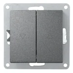 Jalousie-Taster McPower "Flair", Hoch und Runter, 250V~/10A, UP, anthrazit