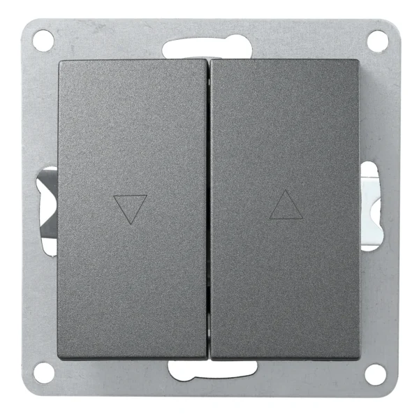 Jalousie-Taster McPower "Flair", Hoch und Runter, 250V~/10A, UP, anthrazit