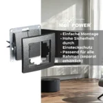 Wechselschalter McPower "Flair" 2-fach, 250V~/10A, UP, anthrazit – Bild 4