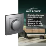 LED-Dimmer für elektronische Trafos McPower "Flair" 250V/300W, Memory-Funktion – Bild 4