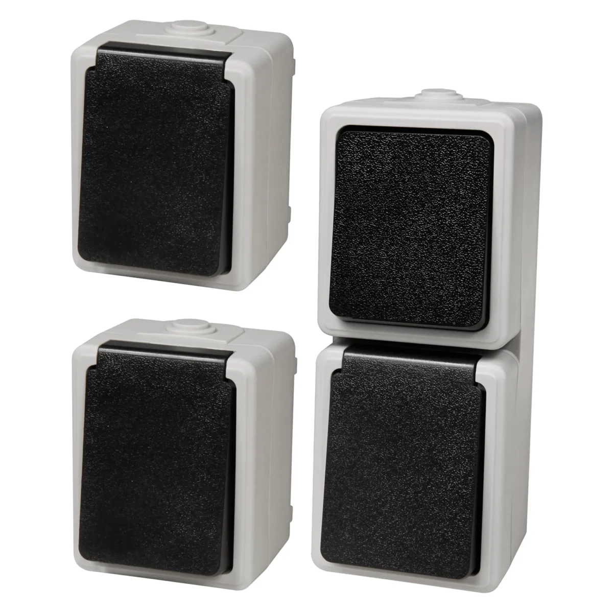 Feuchtraum Set McPower "Taff Vorraum" 3-teilig, grau, IP44 – Bild 2