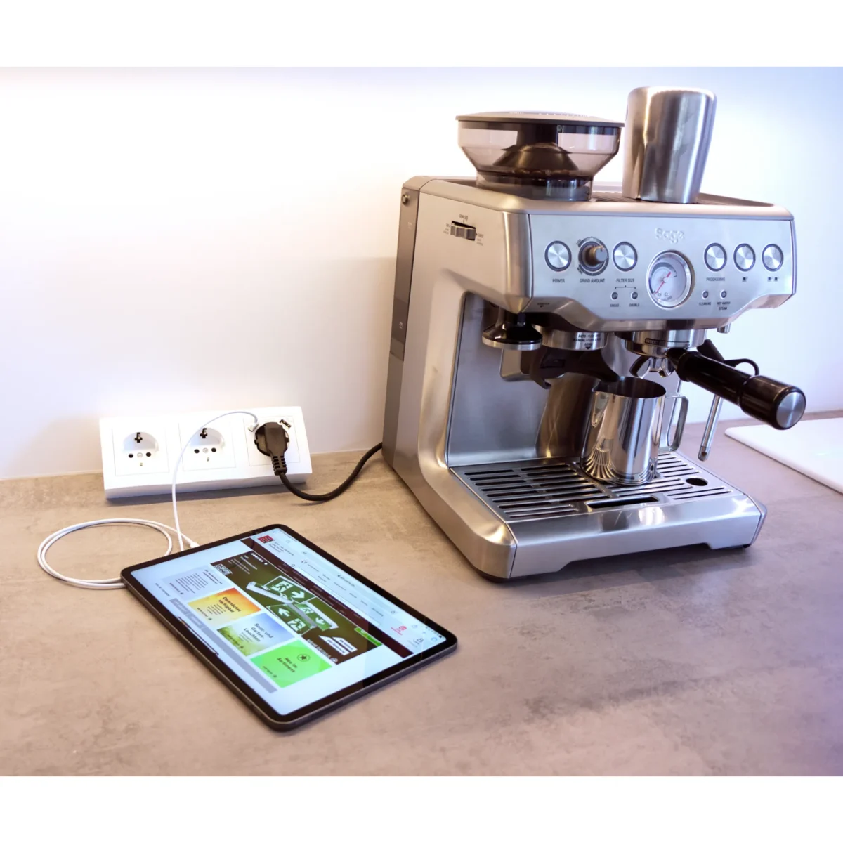 Steckdosenblock McPower "Flair" Aufbau, weiß, 3-fach Schutzkontakt + USB – Bild 6