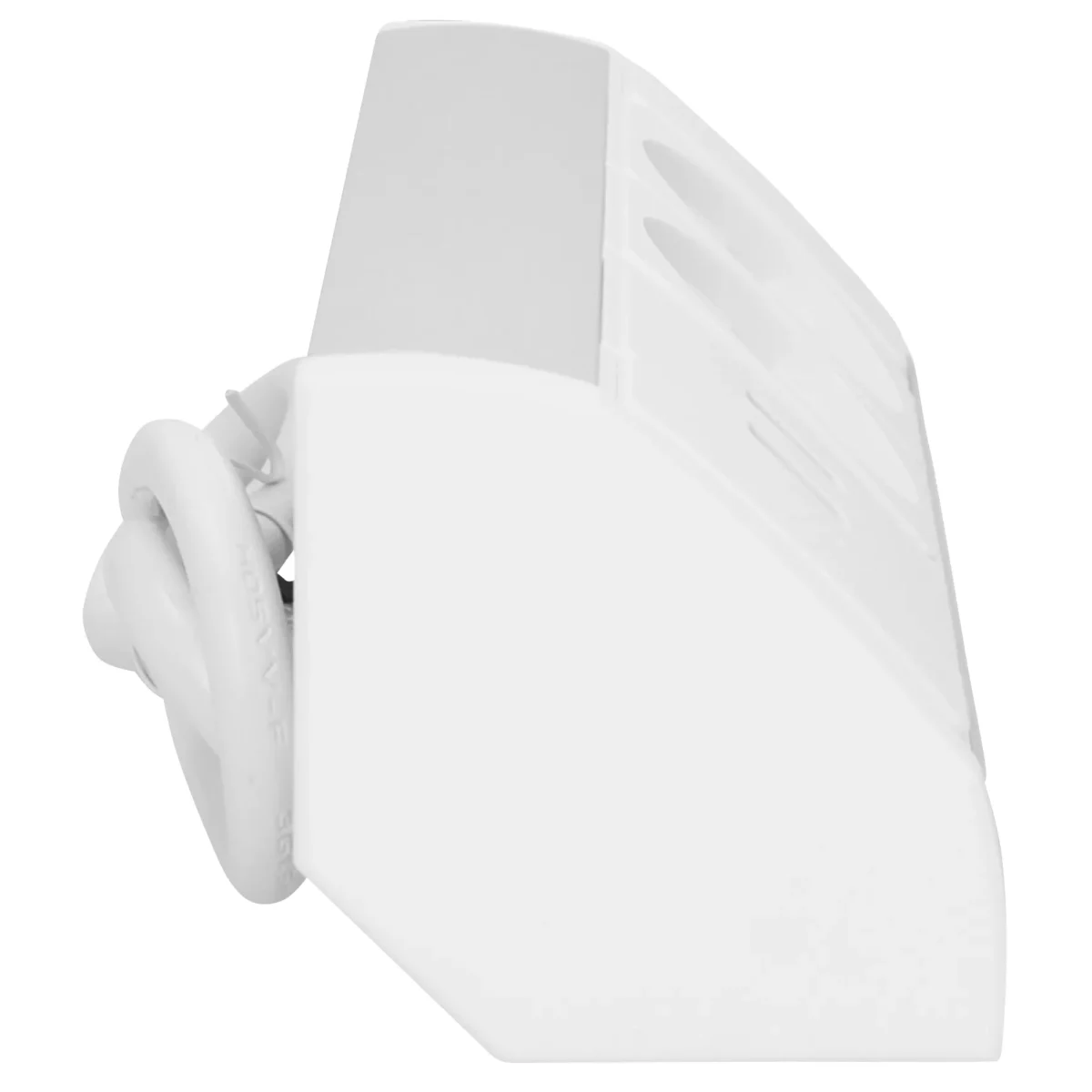 Steckdosenblock Aufbau, silber-weiß, 2fach, 2 USB 2,1A, 3680W – Bild 3