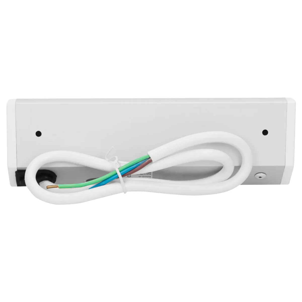 Steckdosenblock Aufbau, silber-weiß, 2fach, 2 USB 2,1A, 3680W – Bild 4