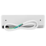 Steckdosenblock Aufbau, silber-weiß, 2fach, 2 USB 2,1A, 3680W – Bild 4