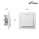 Wechselschalter McPower "Flair", 250V~/10A, UP, weiß – Bild 3